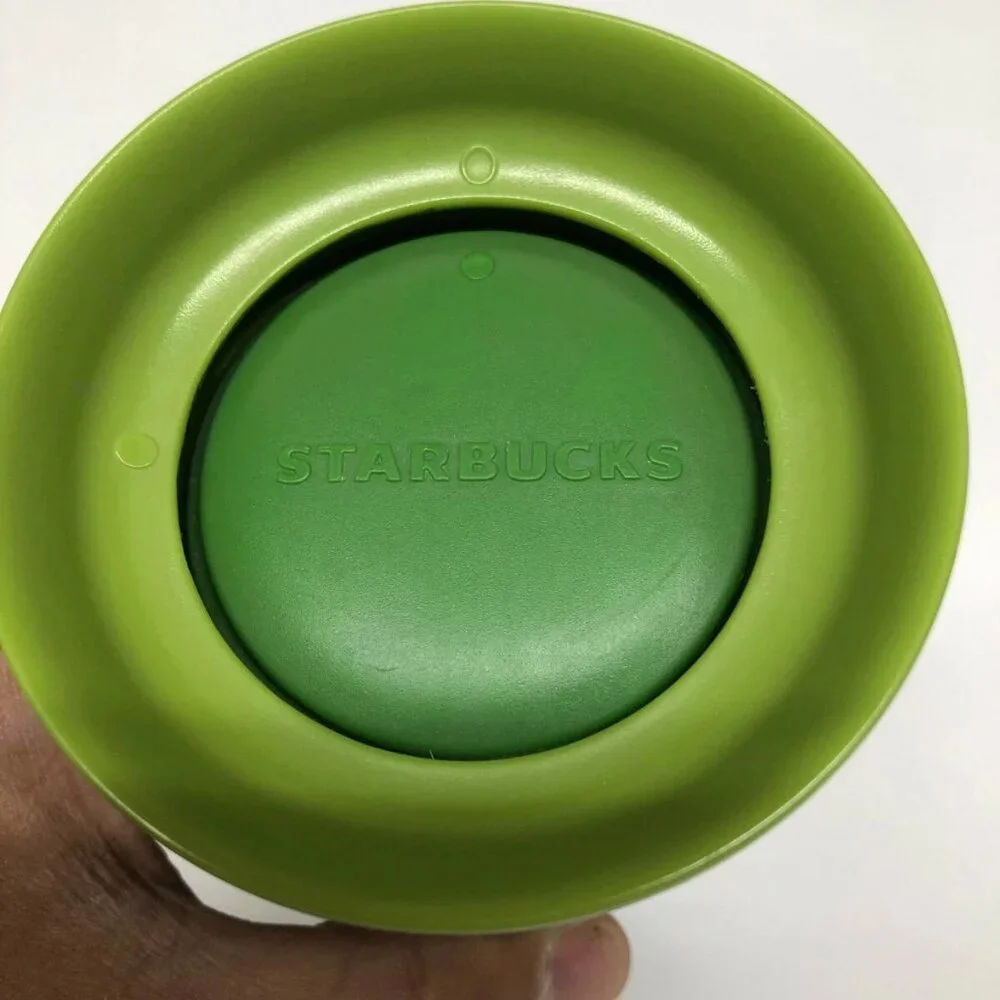 Starbucks Tumbler Mug Plastic 16 Oz Travel Coffee Cup 28% Recycled Content Green - Picture 4 of 8